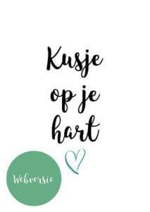 Kusje Op Je Hart - kusjeopjehart.nl | Kaartje